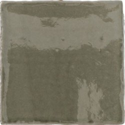 Azulejo Provenza Verde Alga craquelé brillo 13x13 Cevica