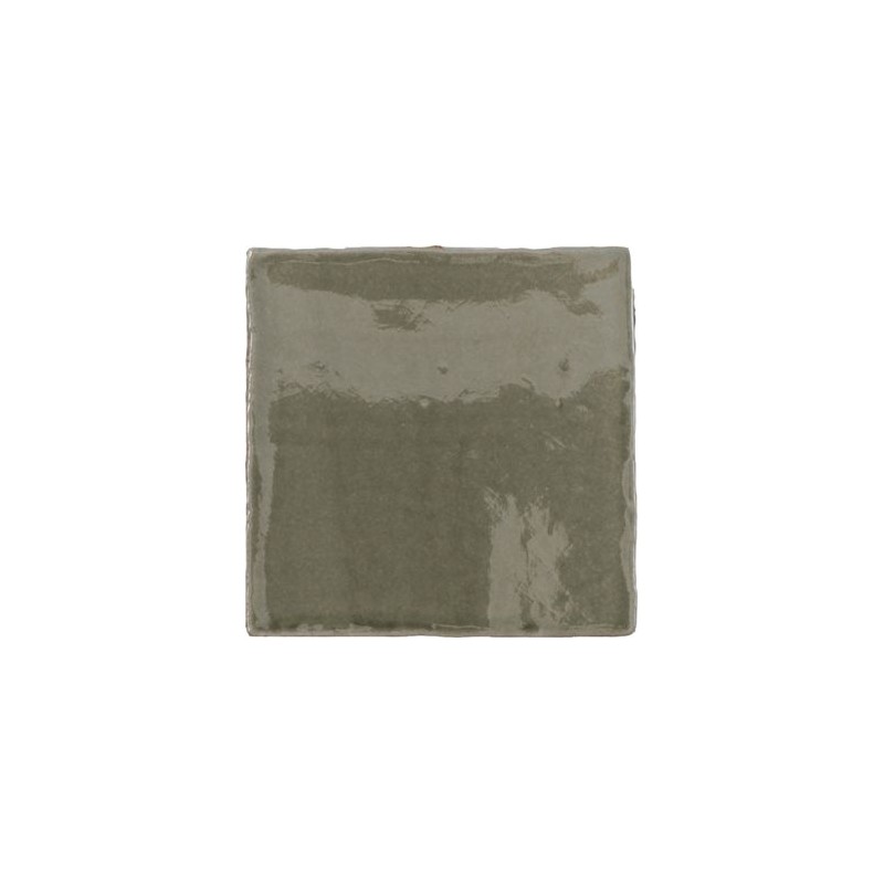 Azulejo Provenza Verde Alga craquelé brillo 13x13 Cevica