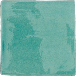 Azulejo Provenza Verde Oceano craquelé brillo 13x13 Cevica
