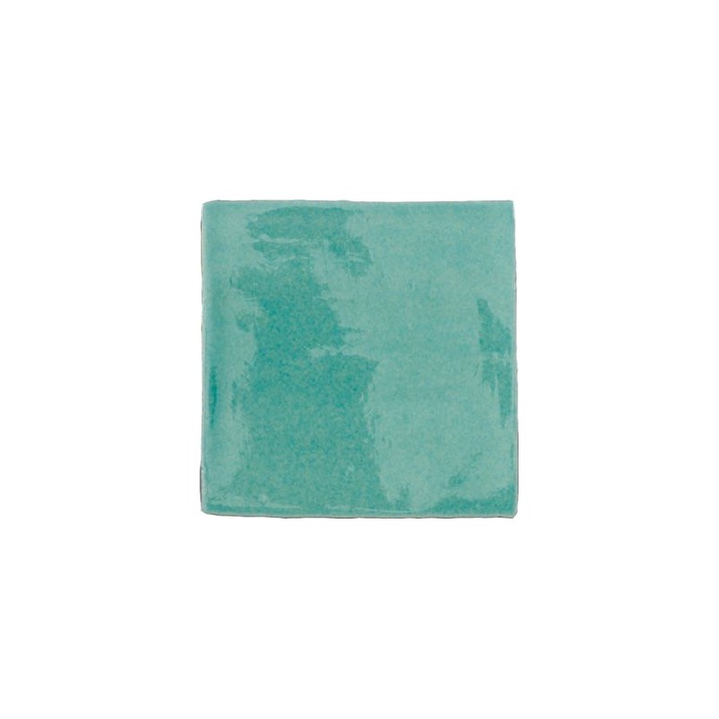 Azulejo Provenza Verde Oceano craquelé brillo 13x13 Cevica