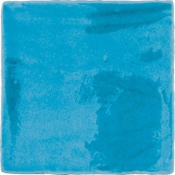 Azulejo Provenza Azul Cielo craquelé brillo 13x13 Cevica