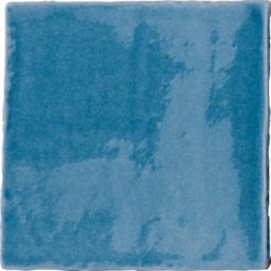Azulejo Provenza Azul Mar craquelé brillo 13x13 Cevica