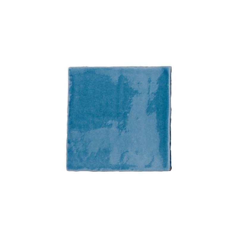 Azulejo Provenza Azul Mar craquelé brillo 13x13 Cevica