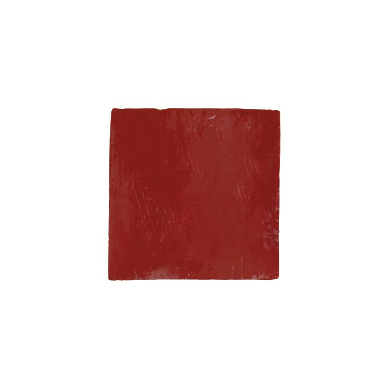 Azulejo Provenza Rojo Antiguo craquelé brillo 13x13 Cevica