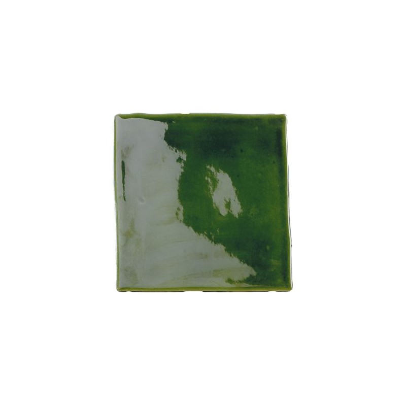 Azulejo Provenza Verde Vic craquelé brillo 13x13 Cevica