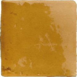Azulejo Provenza Amarillo craquelé brillo 10x10 Cevica