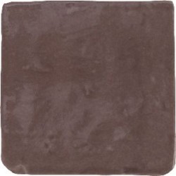 Azulejo Provenza Marrón craquelé brillo 10x10 Cevica