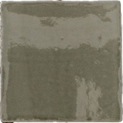 Azulejo Provenza Verde Alga craquelé brillo 10x10 Cevica