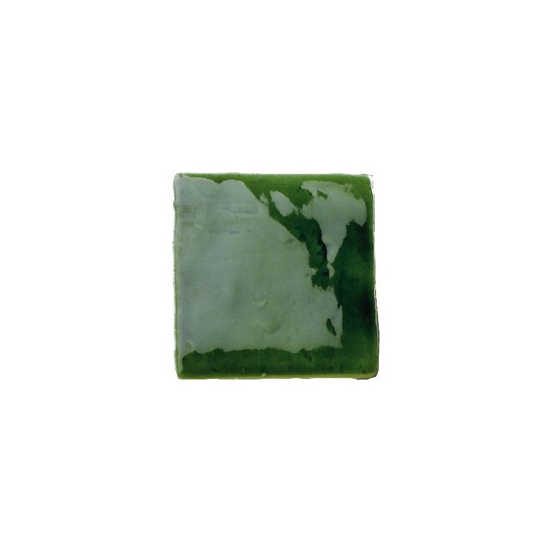 Azulejo Provenza Verde Vic craquelé brillo 10x10 Cevica