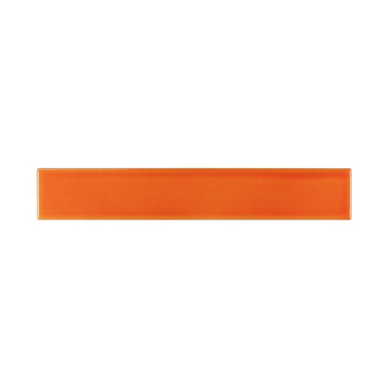 Azulejo Funky Tangerine brillo 5x30 Cevica