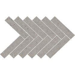 Mosaico Malla Calcare Gris Perla Brushed 39x22 cm - TAU Cerámica