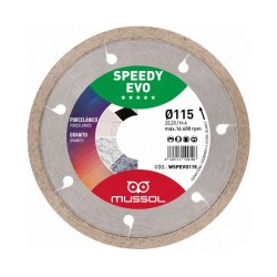 Disco Diamante Mussol Speedy EVO 115mm Continuo Porcelánico