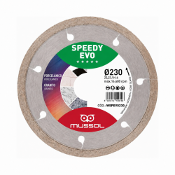 Disco Diamante Mussol Speedy EVO 230mm Continuo Porcelánico