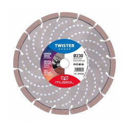 Disco Diamante Mussol Twister 230mm Segmentado Universal