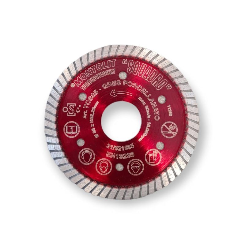 Disco Diamante Montolit TCS-R 85mm Cerámica Porcelánico