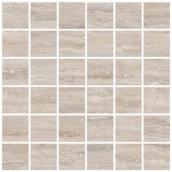 Mosaico Flavia Duna efecto mármol travertino 30x30
