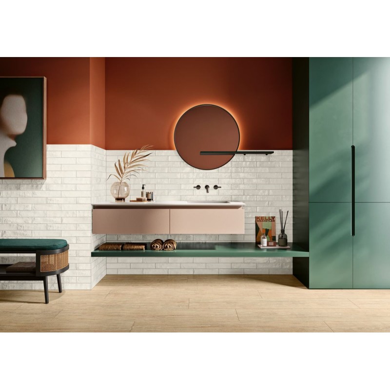 KECH BRICK WHITE BRILLO 30X60