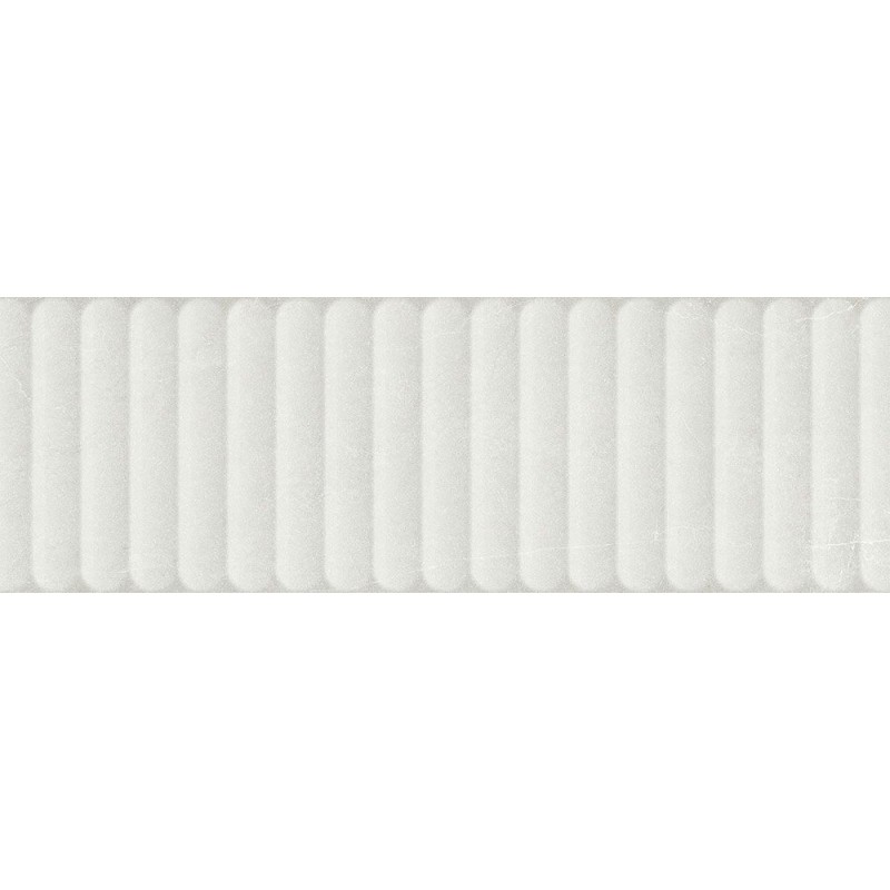 Azulejo efecto Cemento Astor de Mikonos para revestimiento WHITE Mate 30x90