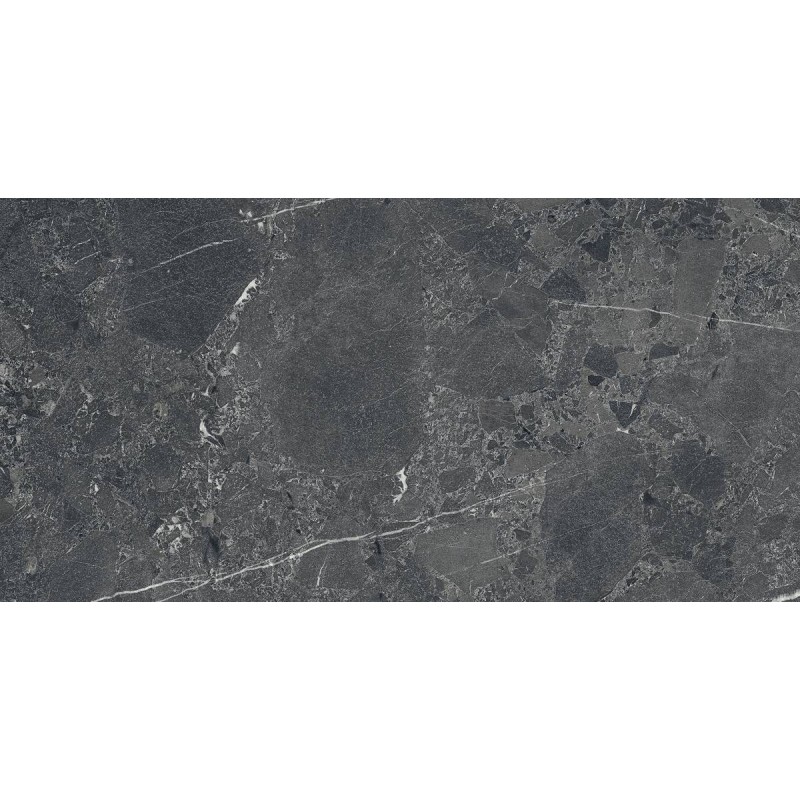 Azulejo efecto Piedra Pulse de Mikonos para pavimento y revestimiento BLACK Mate 60x120