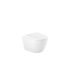 Pack inodoro suspendido Roca Ona Rimless blanco con bastidor Viega Prevista Dry y pulsador Visign for Style 20 blanco alpino