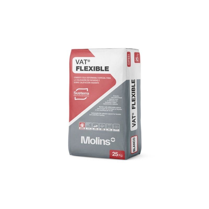CEMENTO COLA FLEXIBLE BLANCO 25 KG