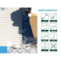 CEMENTO COLA FLEXIBLE BLANCO 25 KG