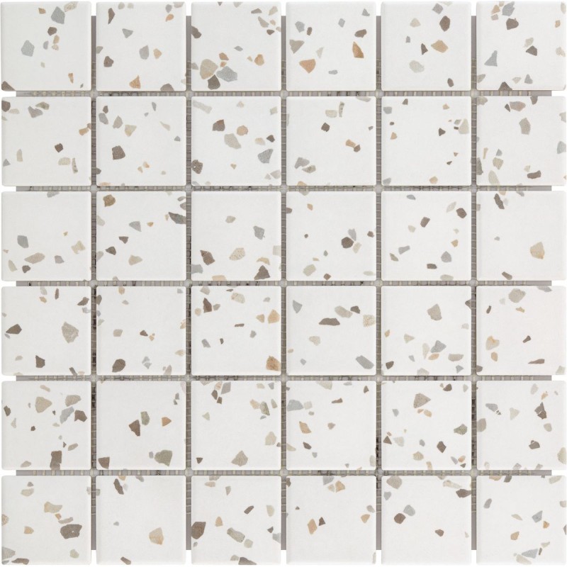 Mosaico efecto terrazo Grip Architecture de Bärwolf para baño, cocina, piscina, exterior, residencial