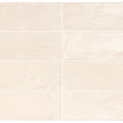 Azulejo Mallorca de Equipe con efecto Monocolor para Baño, Cocina en formato 6,5x20 y color Crema.