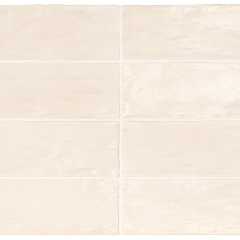 Azulejo Mallorca de Equipe con efecto Monocolor para Baño, Cocina en formato 6,5x20 y color Crema.