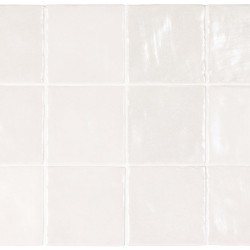 Azulejo Mallorca de Equipe con efecto Monocolor para Baño, Cocina en formato 10x10 y color Blanco.