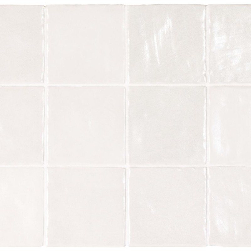 Azulejo Mallorca de Equipe con efecto Monocolor para Baño, Cocina en formato 10x10 y color Blanco.