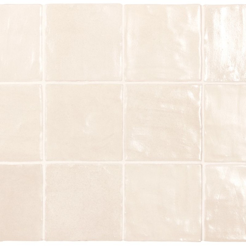 Azulejo Mallorca de Equipe con efecto Monocolor para Baño, Cocina en formato 10x10 y color Crema.