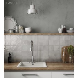 Azulejo Mallorca de Equipe con efecto Monocolor para Baño, Cocina en formato 10x10 y color Gris perla.