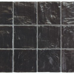 Azulejo Mallorca de Equipe con efecto Monocolor para Baño, Cocina en formato 10x10 y color Negro.