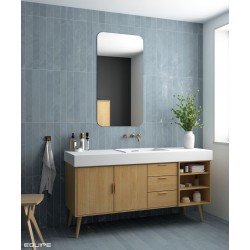 Azulejo monocolor azul Marmoris de Equipe para baño, cocina y residencial