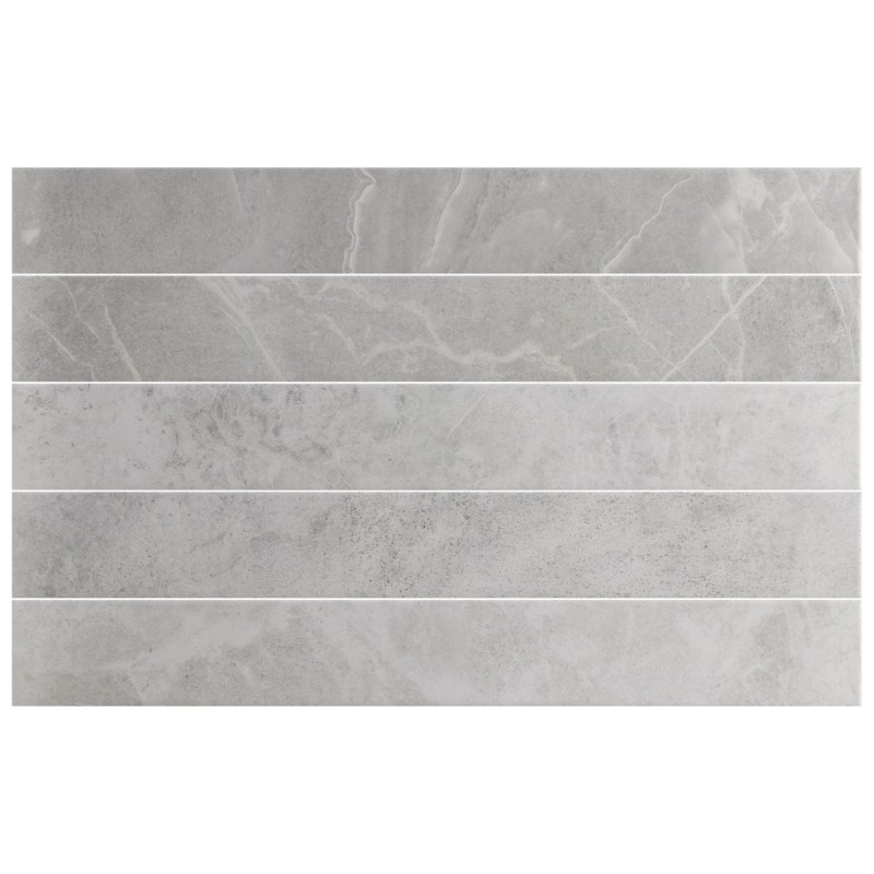 Azulejo monocolor gris perla Marmoris de Equipe para baño, cocina y residencial