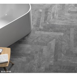 Azulejo monocolor antracita Marmoris de Equipe para baño, cocina y residencial
