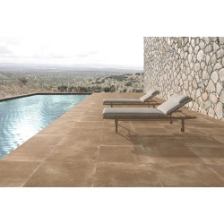Azulejo efecto Barro Cotto de Aparici para Exterior, Piscina