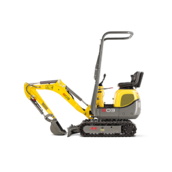 Miniexcavadora 1 Tn Con Cazo 25 Cm en alquiler en Barcelona