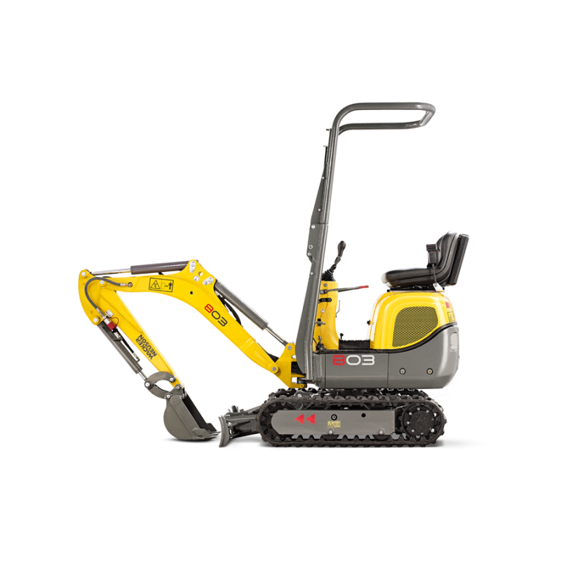 Miniexcavadora 1 Tn Con Cazo 25 Cm en alquiler en Barcelona
