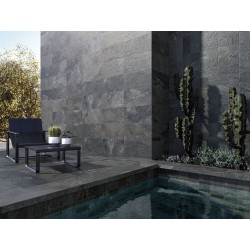 Azulejo efecto Piedra Bali de Cifre para Exterior, Piscina, Fachada