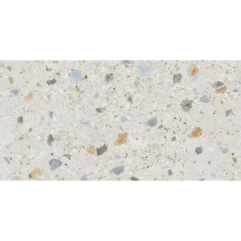Gres porcelánico Greystone Sogno Di Gre White efecto terrazo natural 60x120