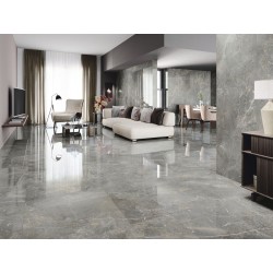 Gres porcelánico Augustus Grey efecto mármol natural 60x120