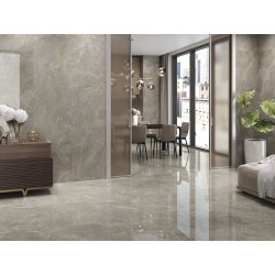 Gres porcelánico Augustus Brown efecto mármol pulido 60x120