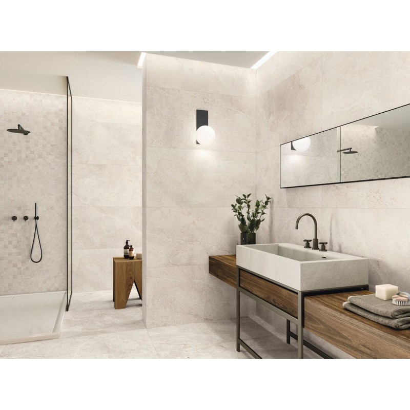 AUGUSTUS CREAM NATURAL 90X90