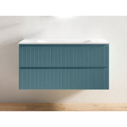 Mueble de Baño Suspendido Glow 80 cm Cobalt Mate 2 Cajones