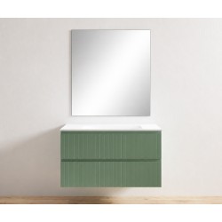 Mueble de Baño Suspendido Glow 80 cm Mint Mate 2 Cajones
