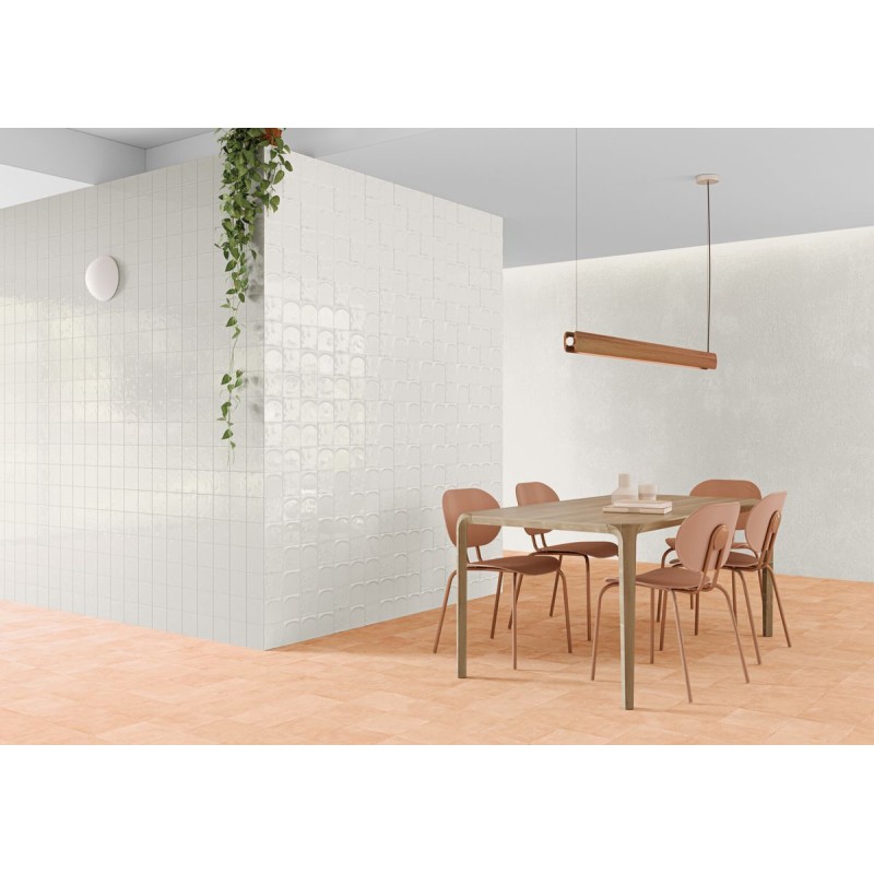 DRIP WHITE PLAIN BRILLO 13.2X13.2