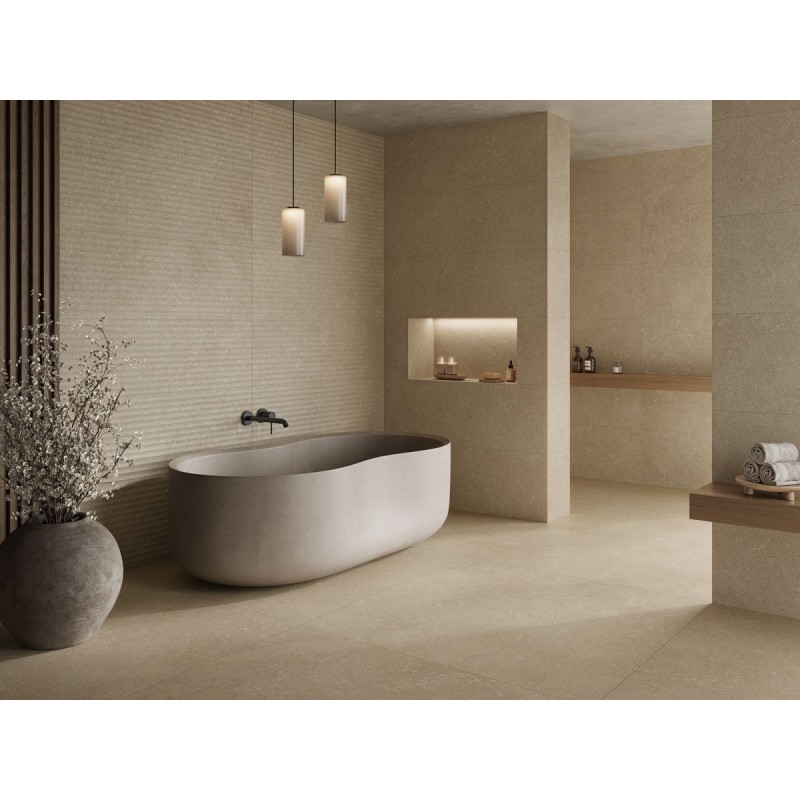 GRADINE STRIA ARENA MATE 40X120 RECTIFICADO