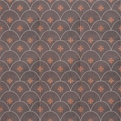 Azulejo porcelánico Mainzu Glamour Brown 20x20 decorado efecto hidráulico